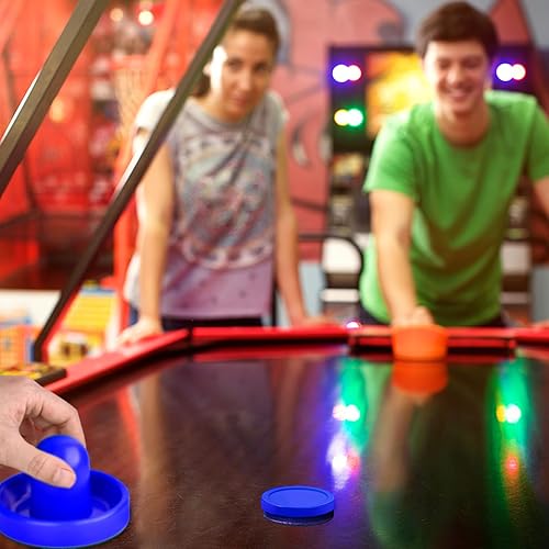 Miniatura 6 de Coopay 3 14 Inches Air Hockey Pucks 6 Pack Full Size Heavy Replacement Pucks for Game Tables Equipment Accessories