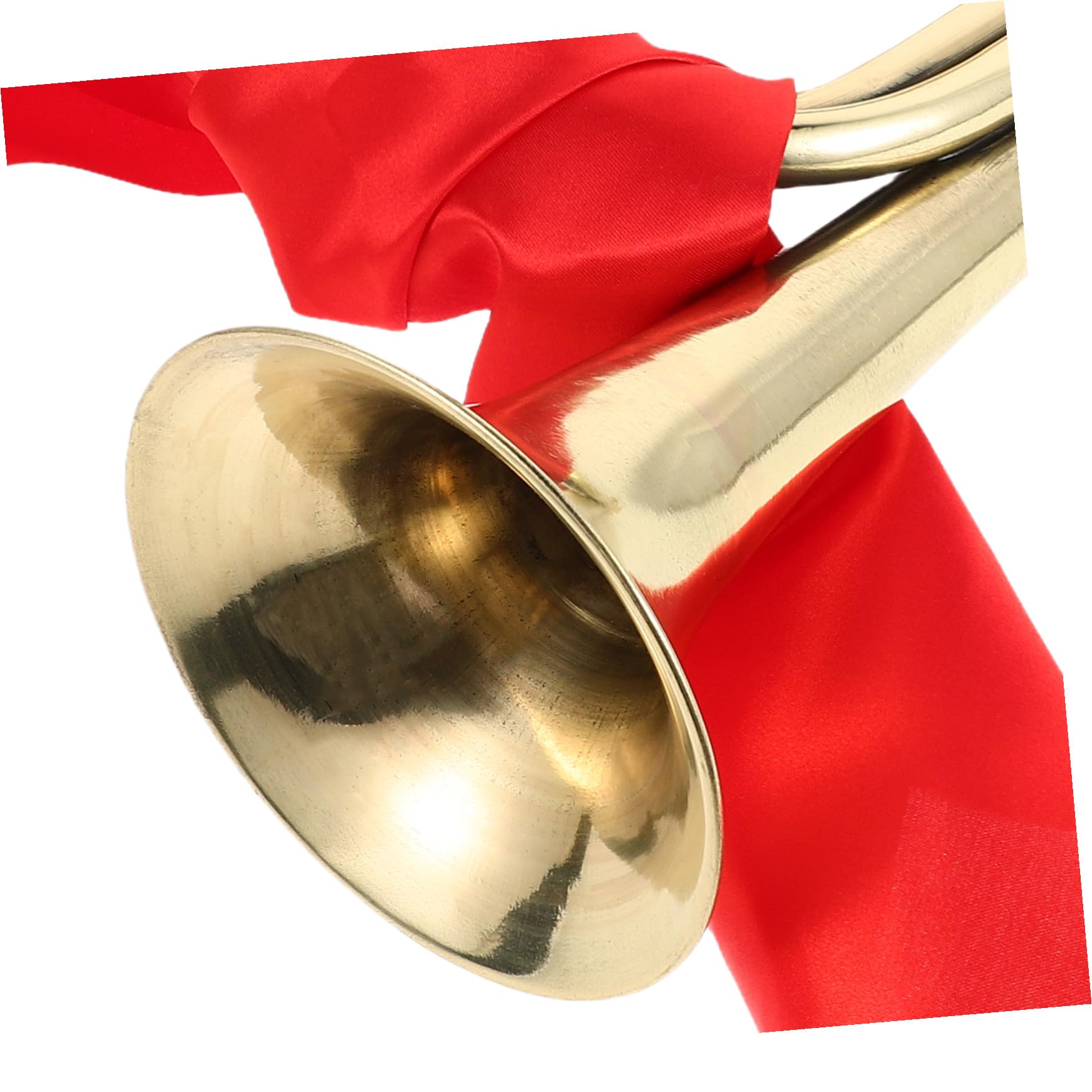 Toyvian Tragbare Blechblasinstrument Trompete für Anfänger mit Klaren Klang und Austauschbarem Mundstück für Schulband und Marschkapelle in Messingqualität