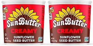 Sunbutter Creamy Sunflower Spread Peanut Free Non Allergen Two Five Pound Containers