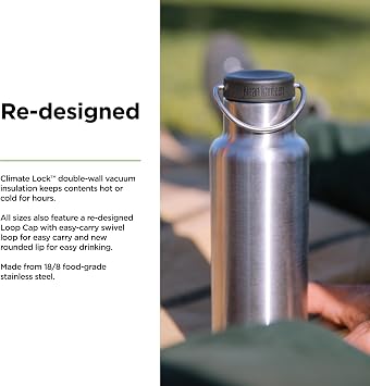 Insulated Classic 20oz with Loop Cap Brushed Stainless Steel