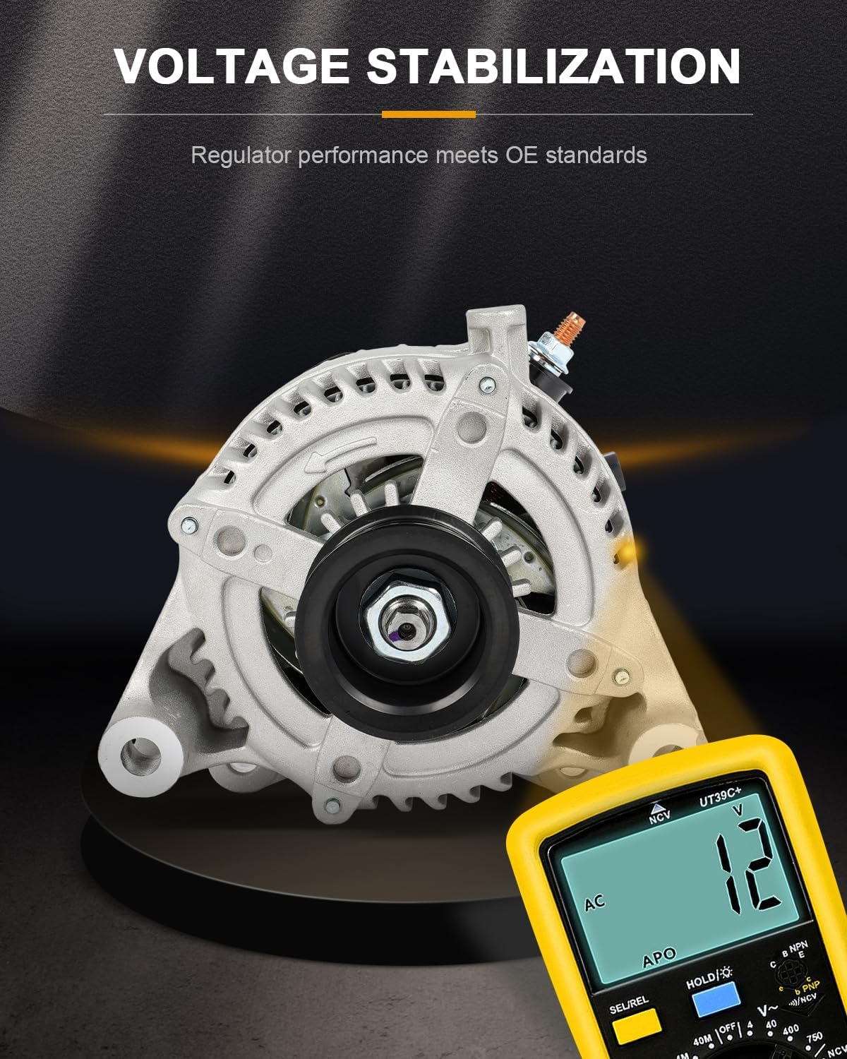 ROADFAR New Alternator Compatible 2016 for Jeep for Wrangler 75th Anniversary 3.6L,2018 for Jeep for Wrangler JK Rubicon/Sahara/Sport/Sport S 3.6L, OE 11584