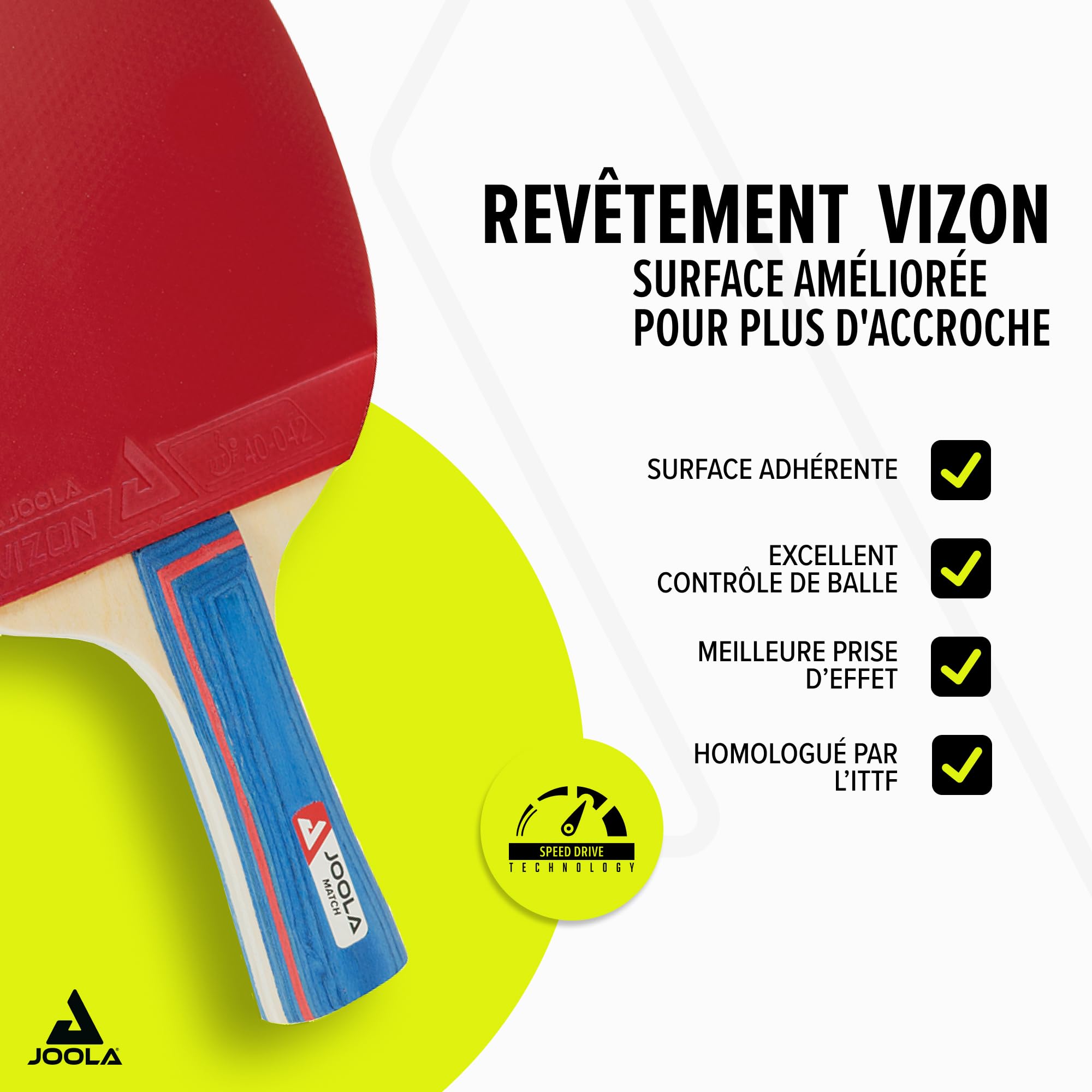 JOOLA Set de Ping-Pong Duo - 2 Raquettes + 3 Balles + Housse, 6 Pièces, Homologué ITTF