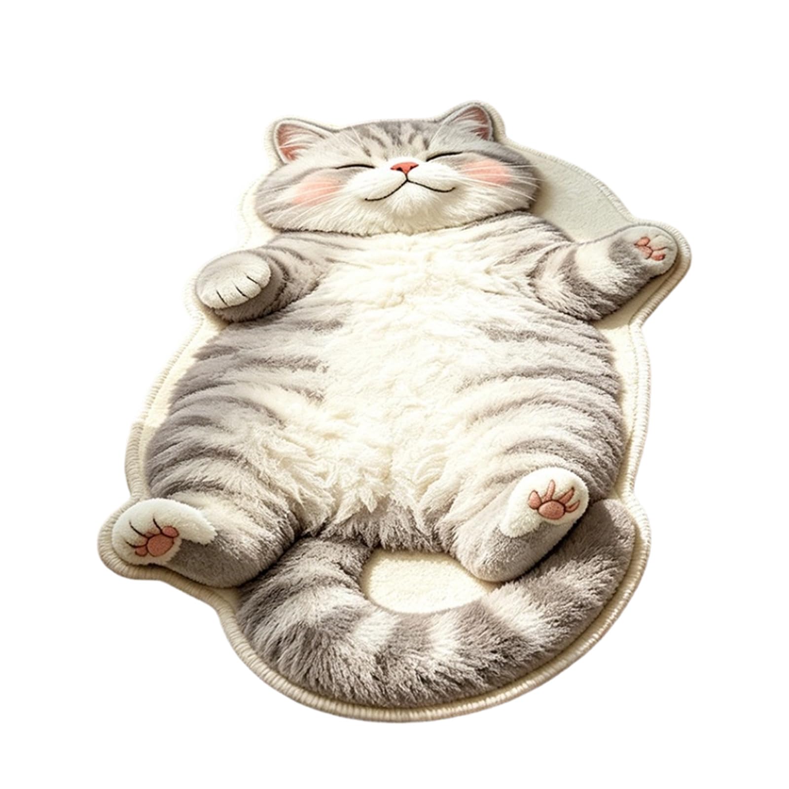 Shntig Bedside Mat Shaped Floor Rug for Entryway Decor and Bedroom Floor Accent, Decorative Single Piece Doormat Plush Rug Mat Indoor Accent Home Decor Bedside Entry Pet Themed Cozy