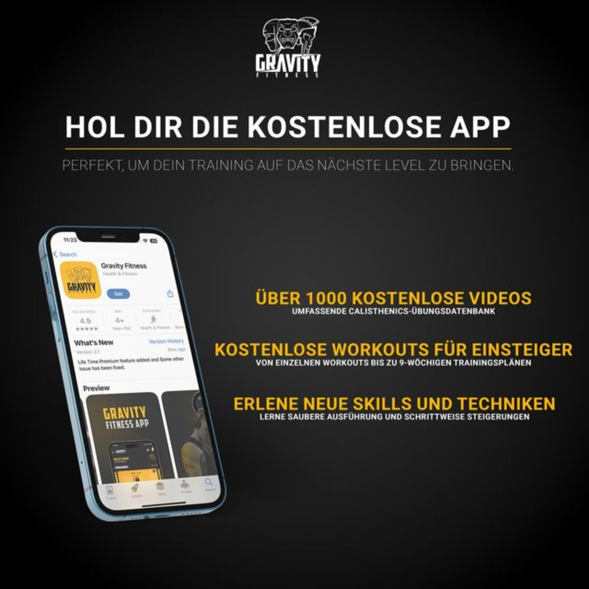 Gravity Fitness Holz-Gymnastikringe