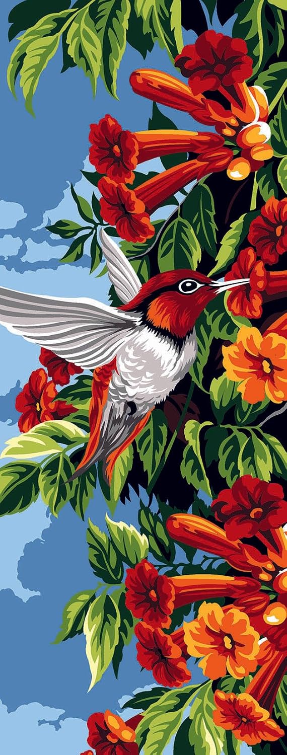 Wizardi Needlepoint Canvas for halfstitch Without Yarn Hummingbird SE950.158 Seg De Paris
