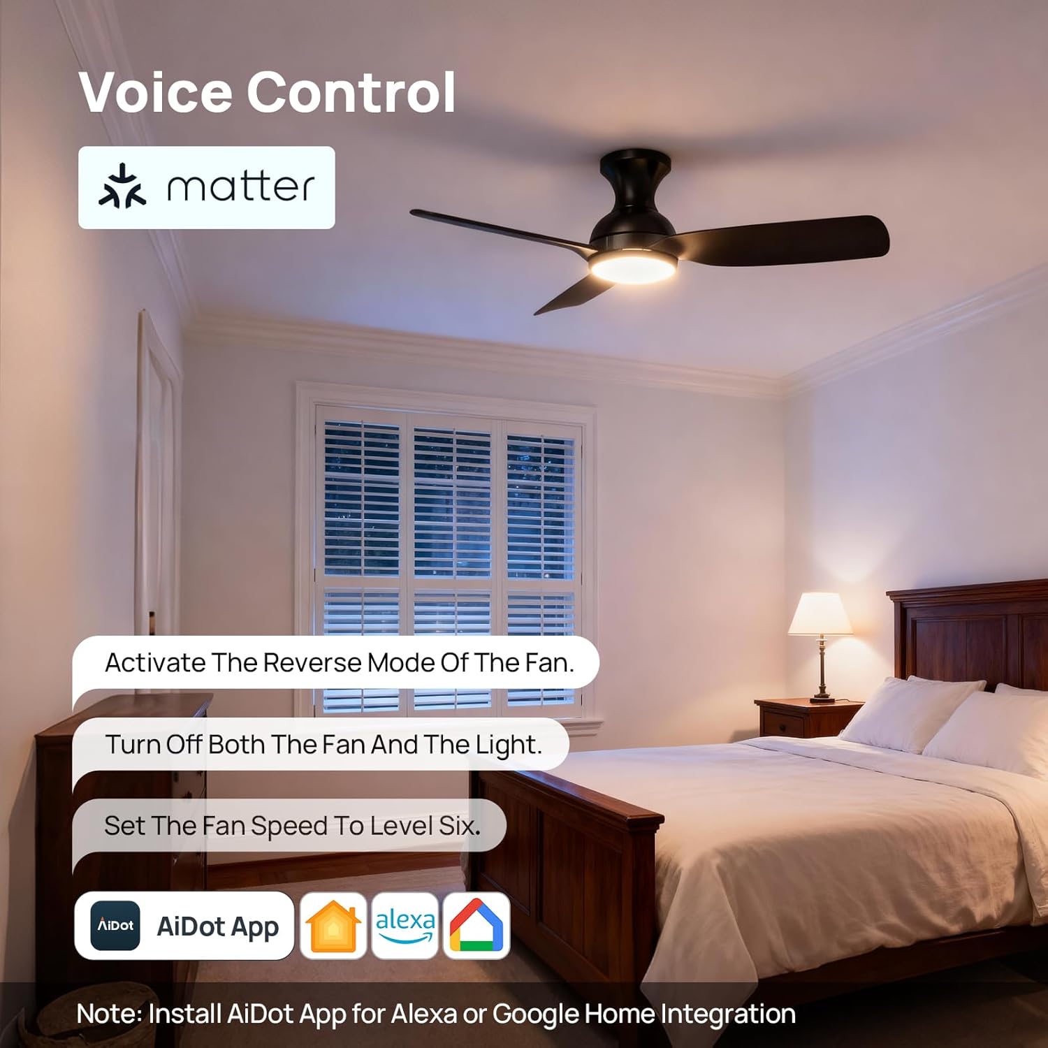 Smart Ceiling Fans with Lights, Consciot 44 inch Matter Ceiling Fan Work with Alexa, RGBCW Color Changing Ceiling Fans, WiFi Bluetooth Group Control, Modern Ceiling Fan for Bedroom, Party, Gift, Black 3 71fppMWwaEL. AC SL1500