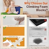 Vista 3 de Juguetes de Escalada de Cuero PU Suave de 4 Piezas para Niños Pequeños, Bloques de Escalada de Espuma para Niños Pequeños, Conjunto de Juego