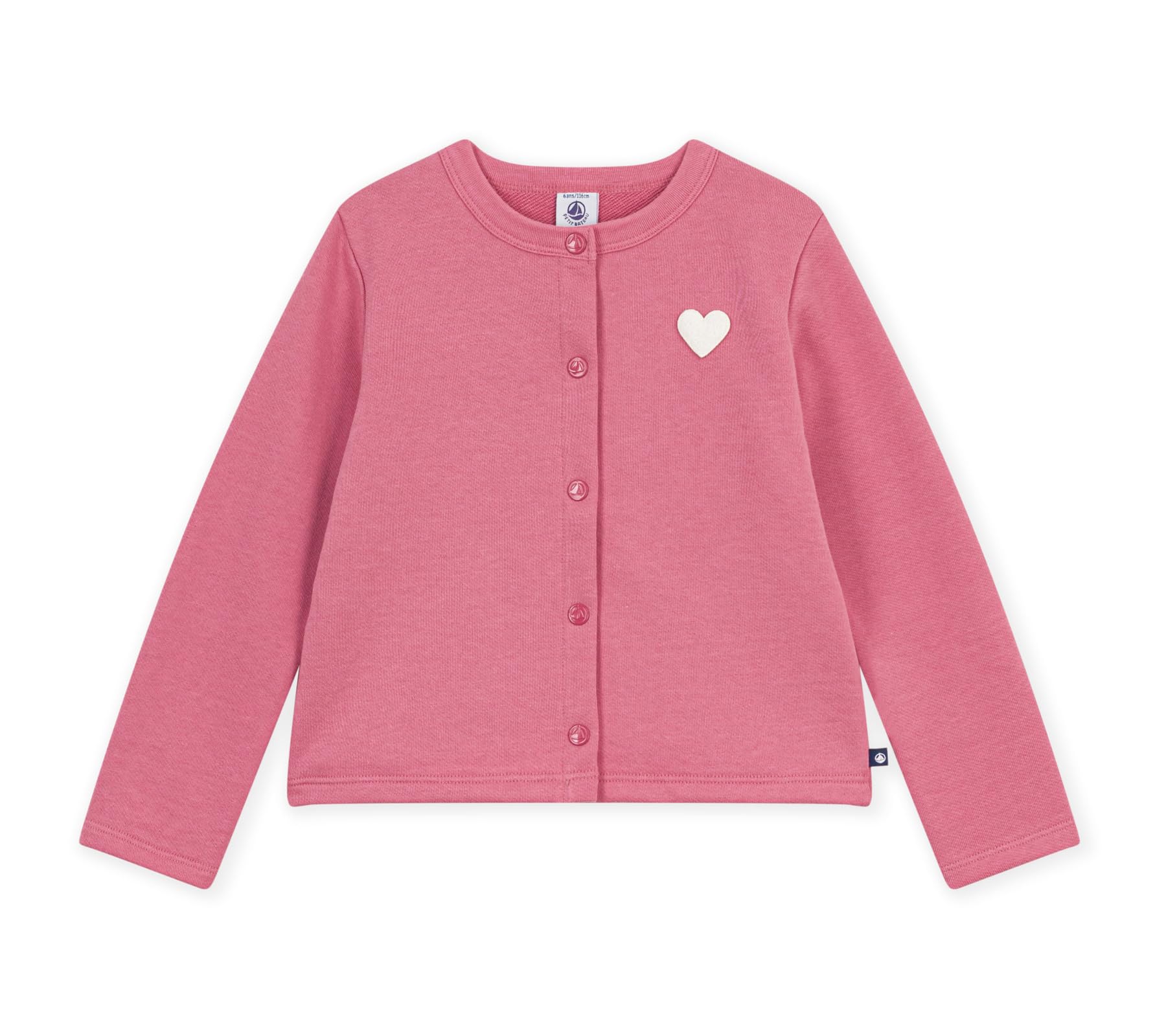 Petit Bateau Unisex Baby Pe Bateau Cardigan Enfant En Coton Uni, 3 Ans, Rose Apparel