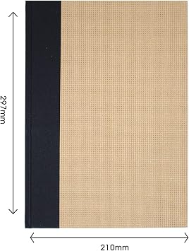 Artway Enviro - Casebound A4 Sketchbook – Portrait - 92 Sides/46 Pages of Recycled 170gsm Cartridge Paper – 100% Recycled Sketchbook, White