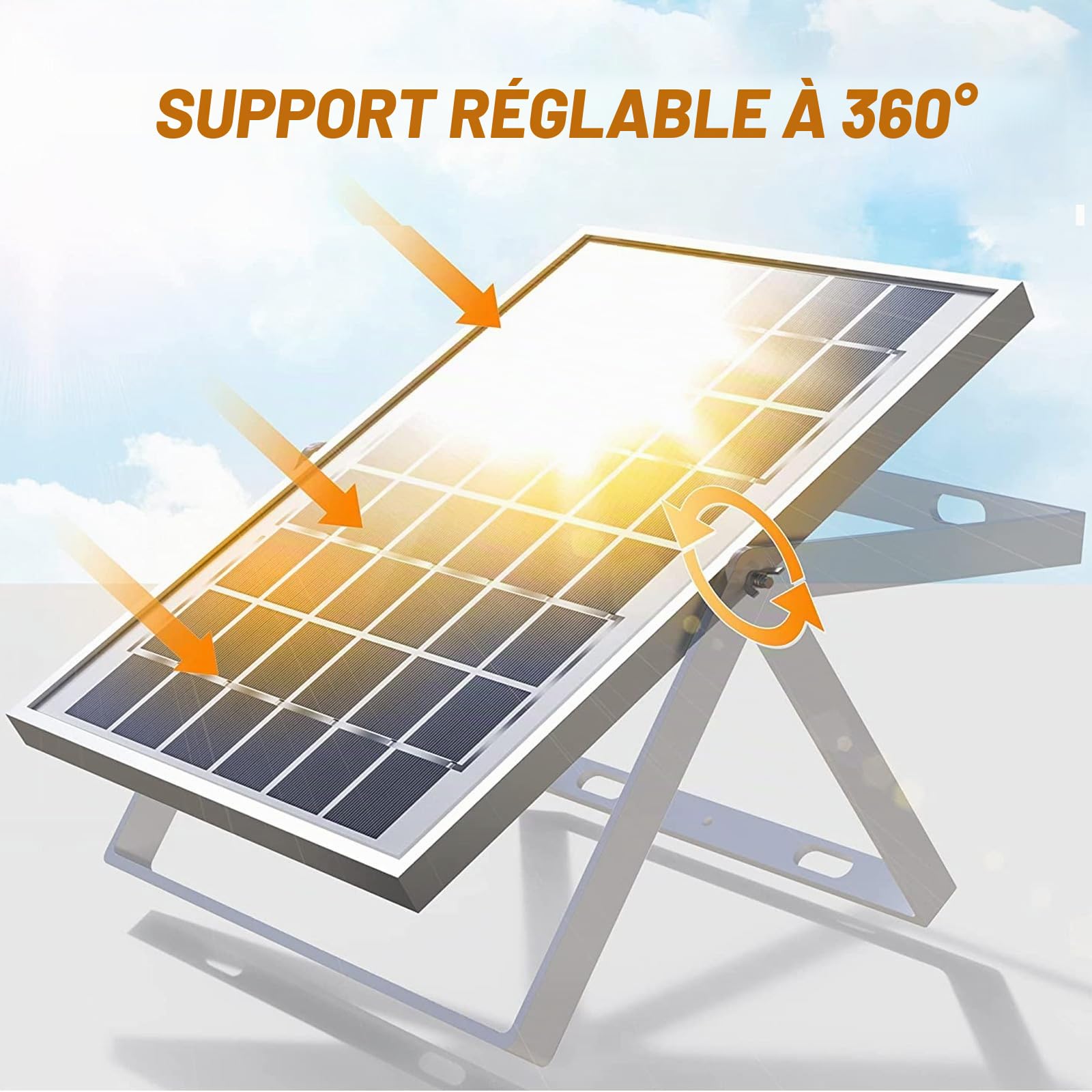 Kit de panneau solaire 30 W / 12 V - Chargeur de batterie solaire étanche avec contrôleur de charge et supports de montage réglables pour camping-car, voiture, bateau, camping, toit