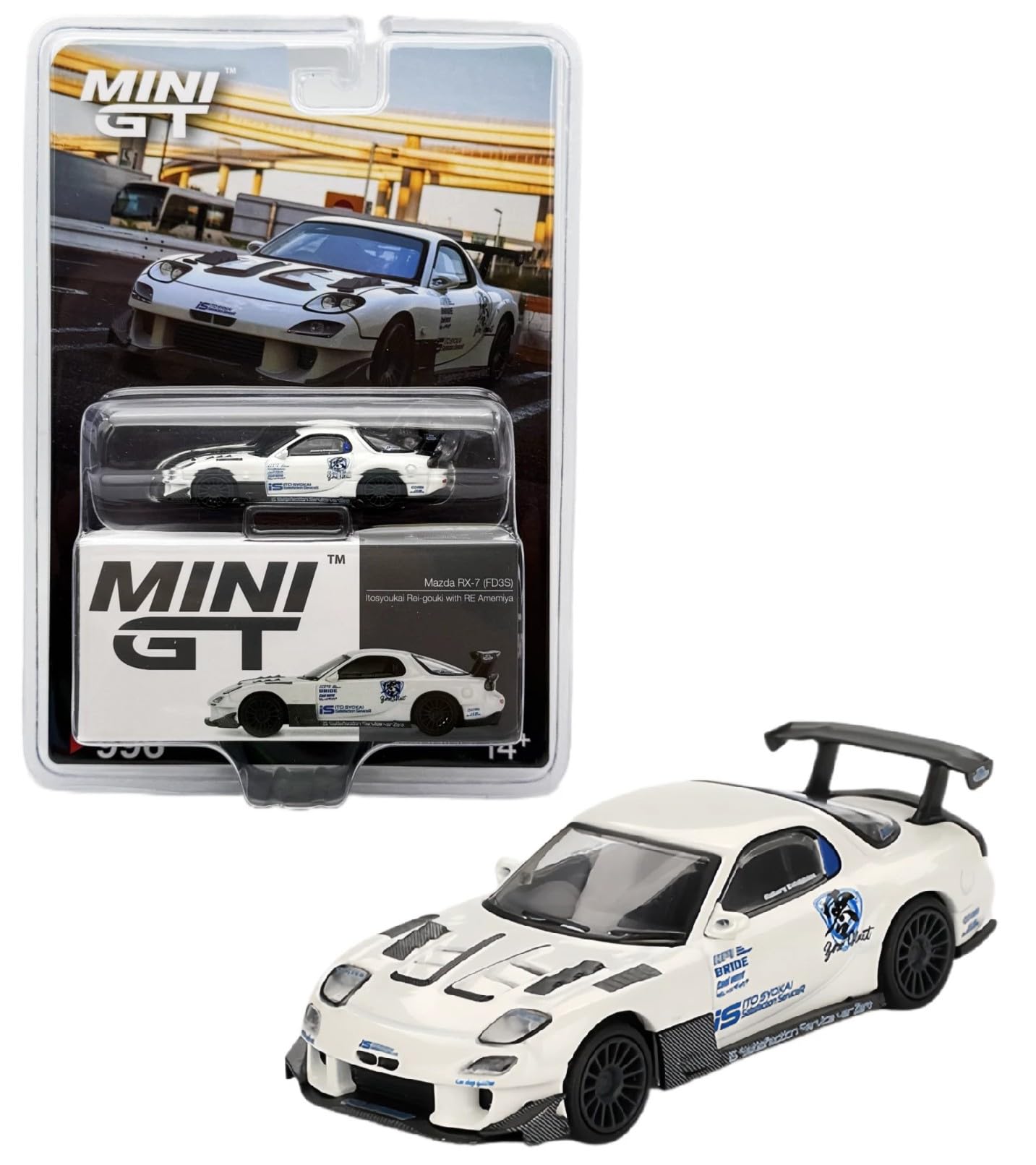 Diecast Model Car Compatible with Mini GT 1:64 Mazda RX-7 (FD3S
