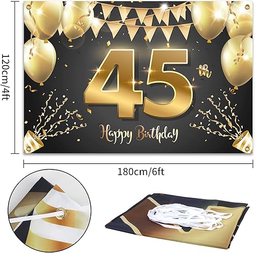 Miniatura 13 de HAMIGAR Fondo de pancarta de feliz cumpleaños número 17 de 6 x 4 pies, decoraciones de cumpleaños de 17 años, suministros de fiesta para niñas