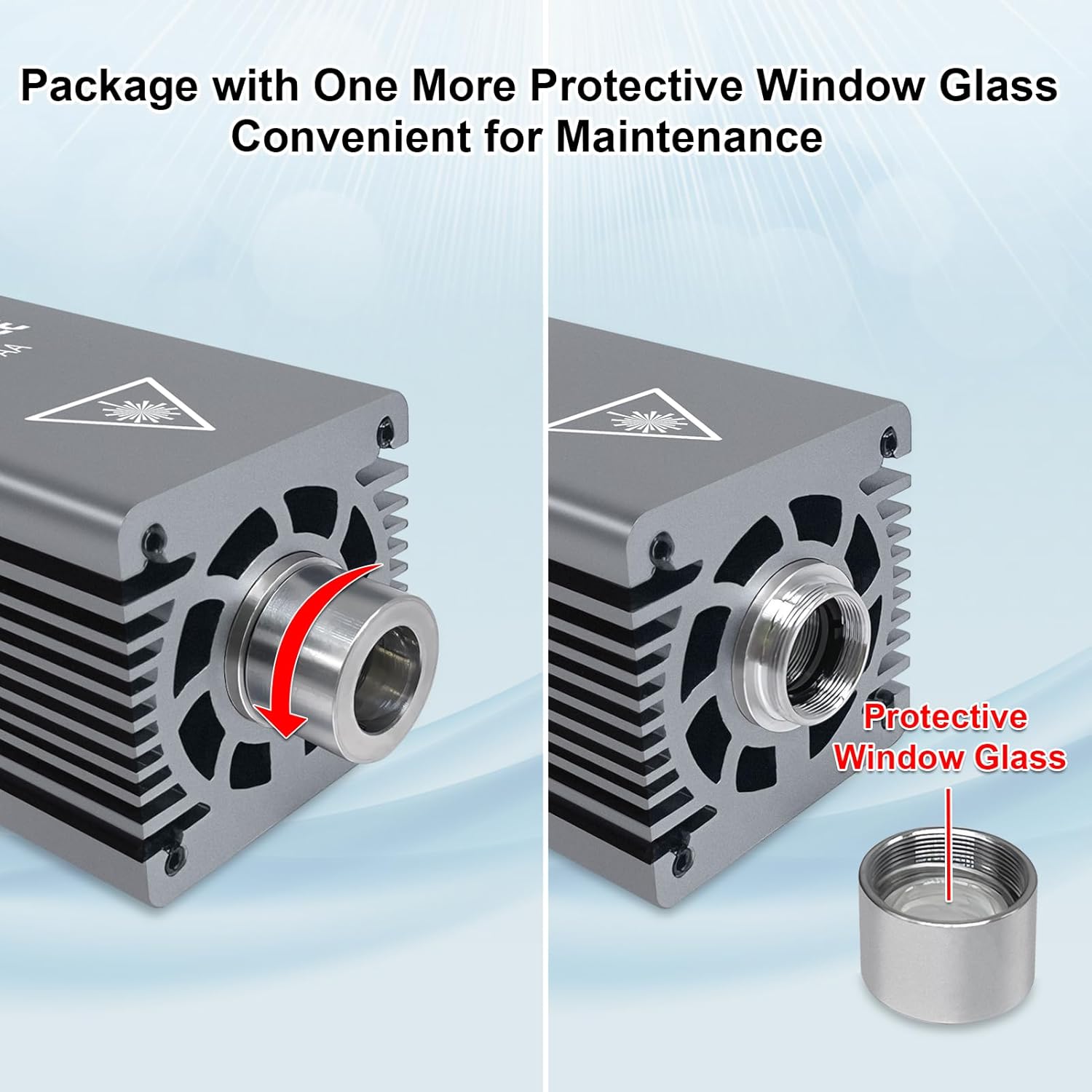 Replacing the protective window glass