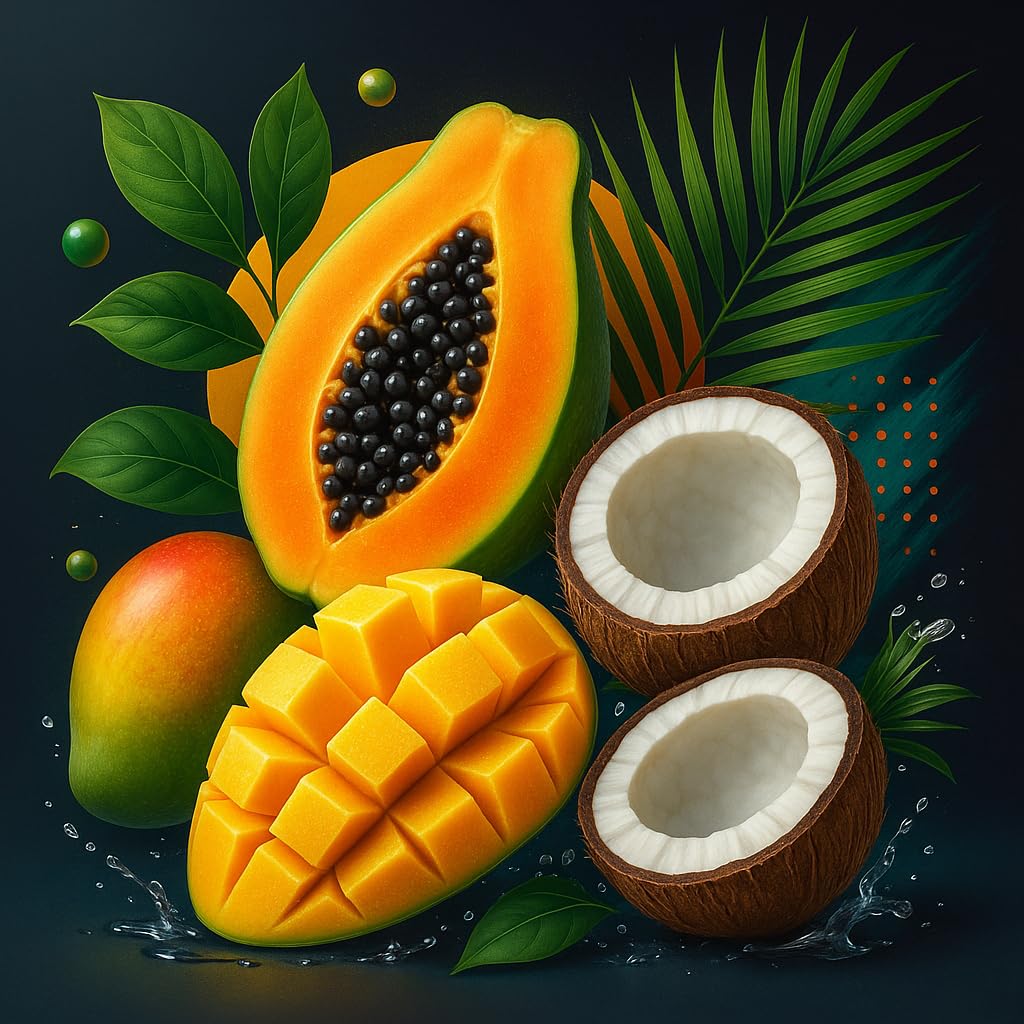 Island Papaya Cream - papaja mango kokos Aromat Koncentrat - wegański - Sasami - 100ml