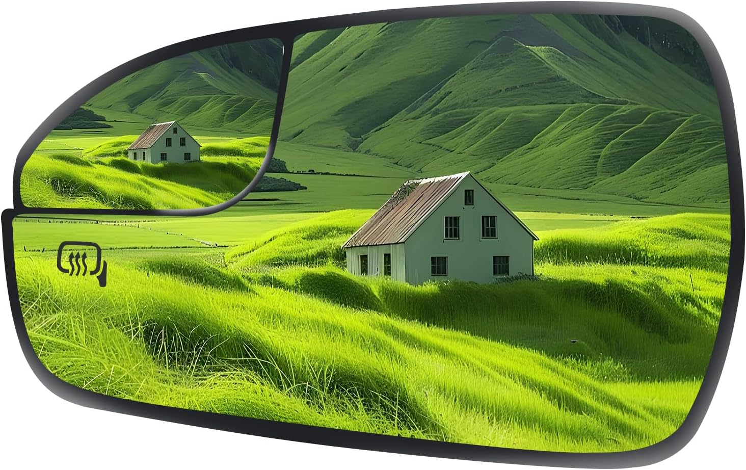 Driver Side Replacement Mirror Glass - compatible with Ford vehicles - Fusion 2013-2019 - heated with Blind Spot Detect, without Auto Dimming, LH