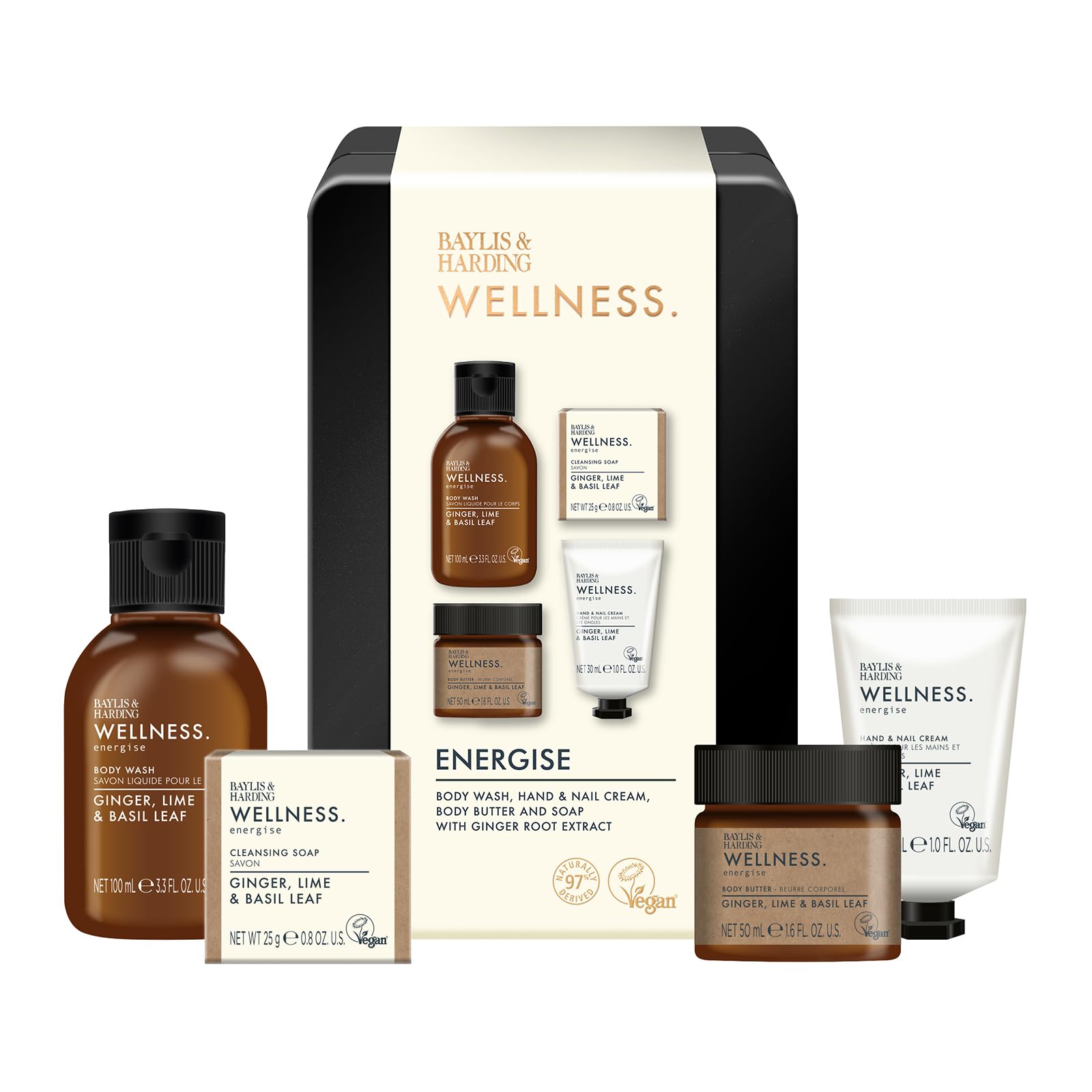 Baylis & Harding Luxury Wellness Tin Gift Set - Vegan Friendly (Pack of 1)