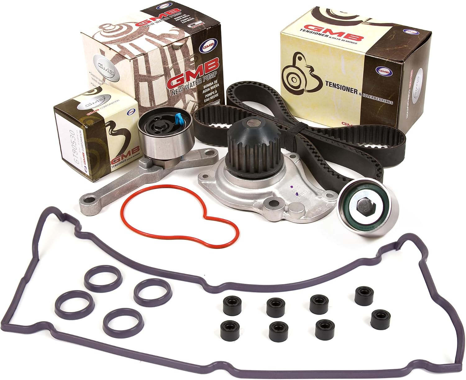 MA-9761290145 Timing Belt Kit Water Pump Valve Cover Gasket Compatible With/For 97-02 Dodge Chrysler 2.4L