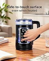 Vista 6 de Electric Tea Kettle with Temperature Control, Glass smart Water Boiler for Tea, Coffee & Boil, Automatic Shut Off, 12h Keep Warm & One-Touch 6