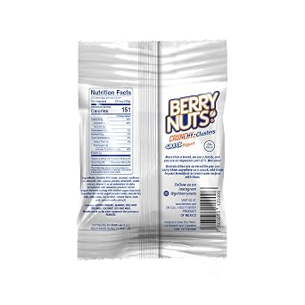 Berry Nuts On-the-Go Crunchy Clusters, 8 x 2.8 oz Snack Size, Greek Yogurt