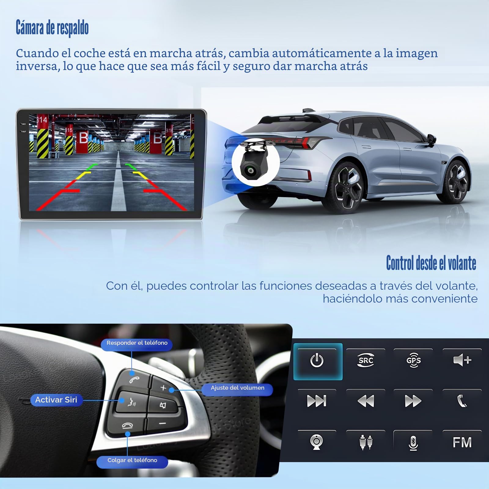 Inefala 4G+128G Autoradio Android 15 para Renault Logan Sandero Duster
