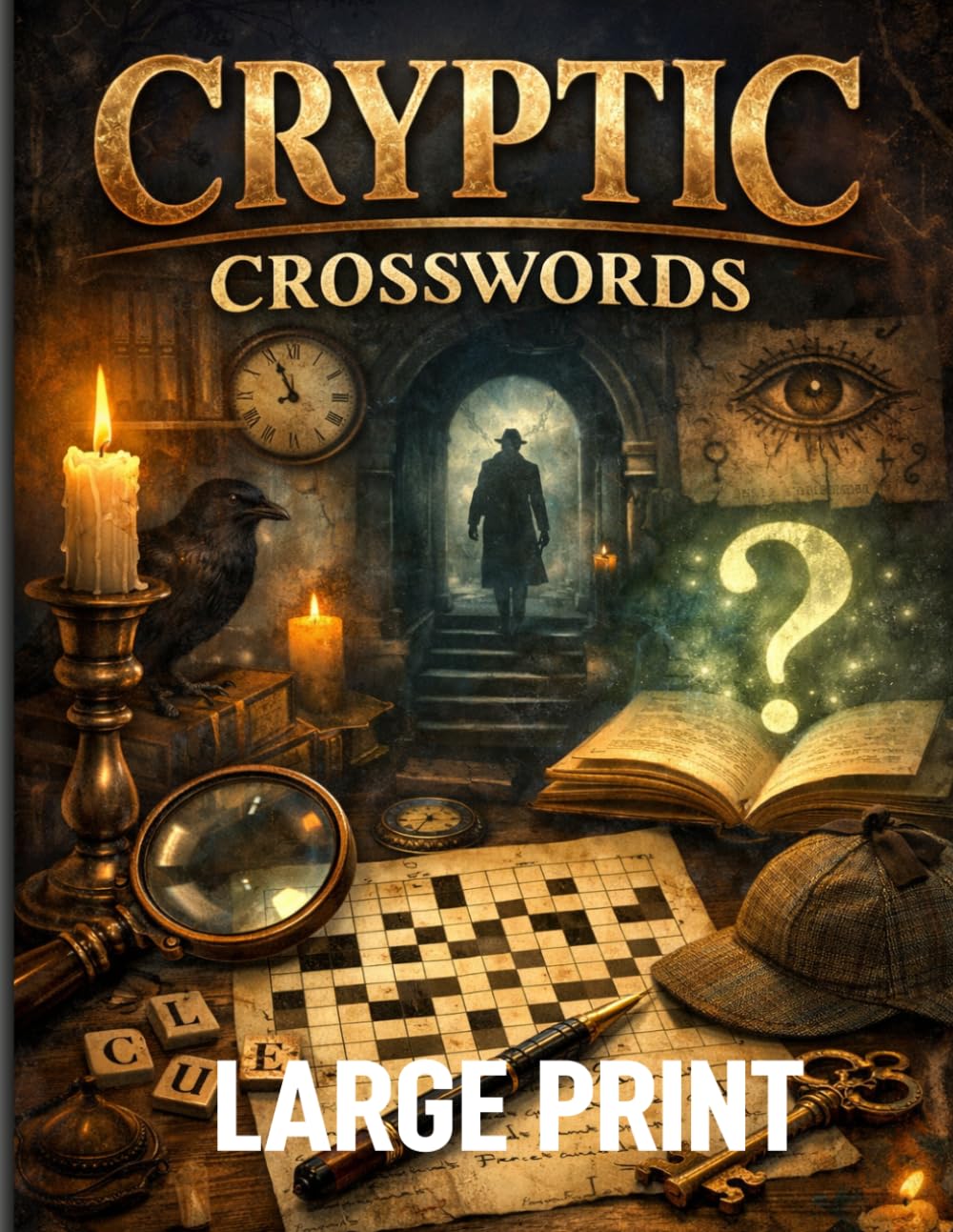 Cryptic Crossword Puzzle: Challenging Collection large print cryptic crossword puzzle for Adults and Seniors, Easy to medium Reading of Mind-Bending Fun.
