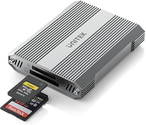 Unitek Lector de tarjetas de memoria CFexpress tipo A y SD4.0 UHS-II, USB 3.2 Gen 2 de 10 Gbps, lector CF Express para CFexpress tipo