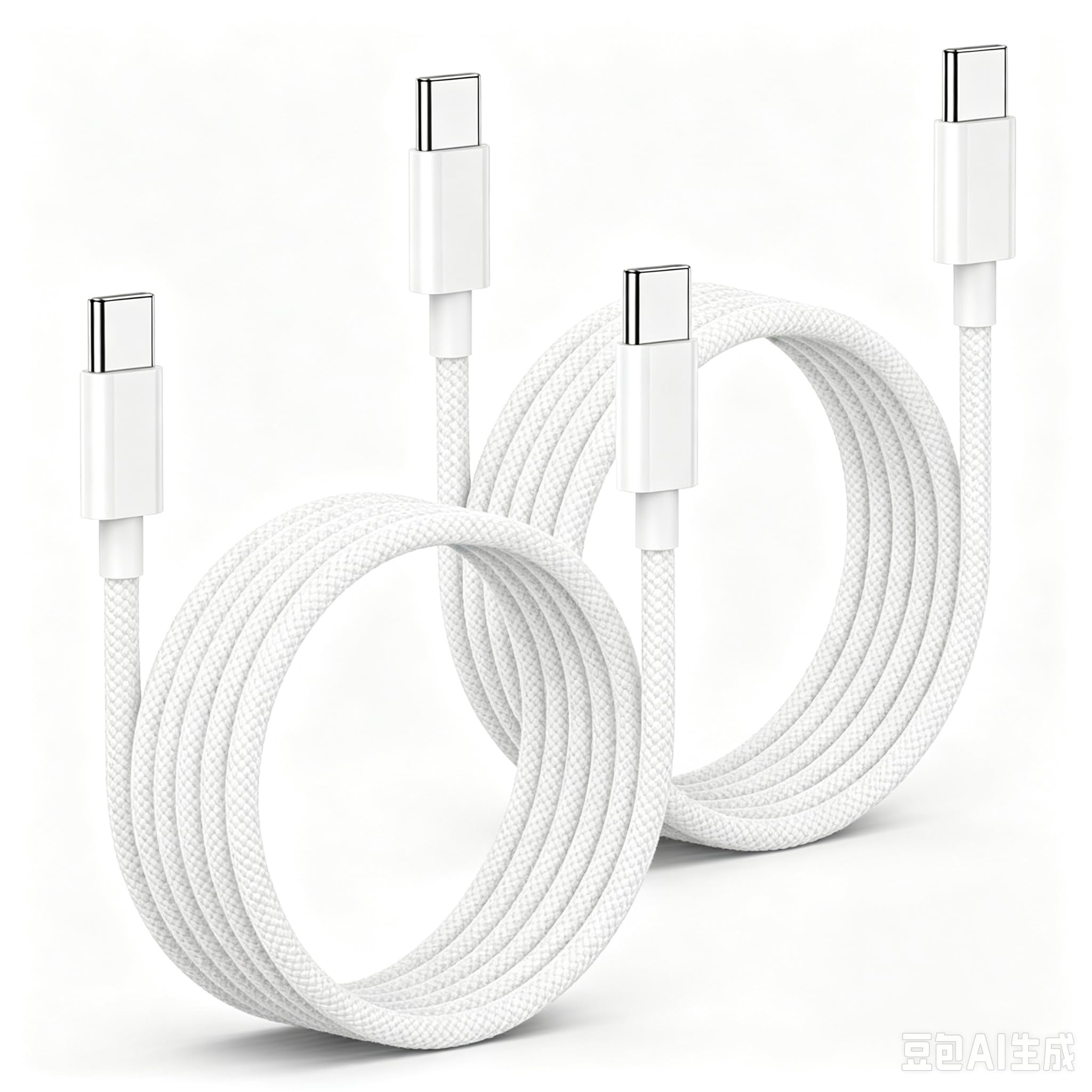 USB C Kabel 2M, 60W Braided USB C auf USB C Schnellladekabel Ladekabel für Apple iPhone 18/17/17 Pro Max/16e/16 Pro/16 Pro Max/15 Plus, Duo, MacBook Pro Air, iPad Pro/Air