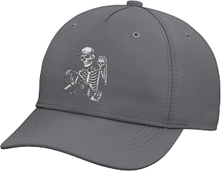 Skeleton Trucker 18 Wheeler Semi Truck Driver Trucking Tee Adjustable Baseball Hat