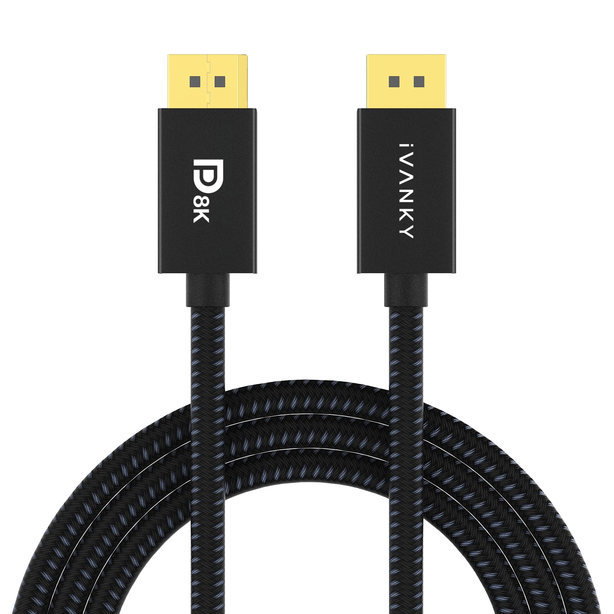 IVANKY VESA Certified 8K DisplayPort Cable 10ft,32.4Gbps DP to DP Cable 1.4
