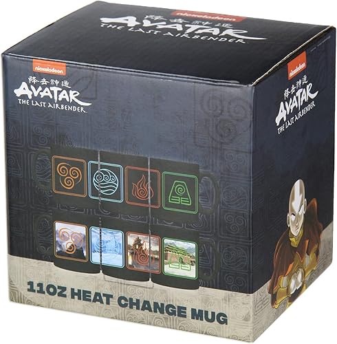 Miniatura 2 de Avatar The Last Airbender Nation Emblems Heat Reactive Color Changing Tea Coffee Mug Cup Cup Cup