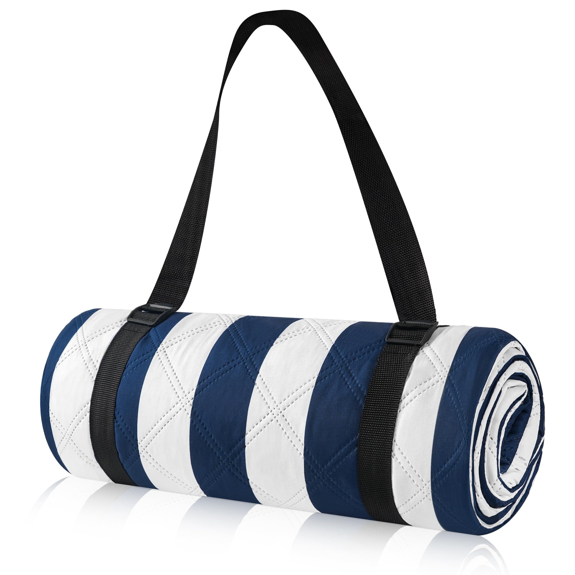 Coperta da Picnic Impermeabile 200x200 cm, Tappetino da Spiaggia Portatile Pieghevole Antisabbia