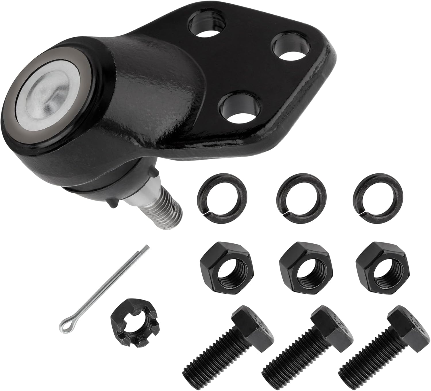 2Pcs Front Lower Ball Joints + 2Pcs Front Outer Tie Rod End Links Fit For Buick Electra, For Cadillac Commercial Chassis Deville, For Oldsmobile, For Pontiac Bonneville Replace# ES2261 K5295