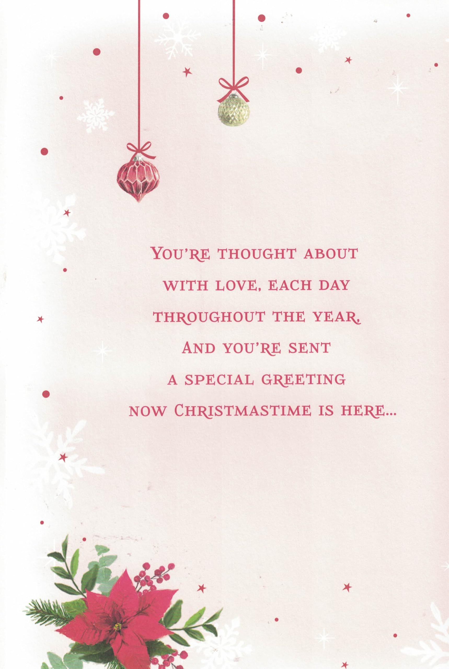 Extra Large Daughter Christmas Card, Cute Xmas Design, 8 Page Insert, 30.48 x 20.32 cm, Pink, 31 cm x 21 cm - Image 3