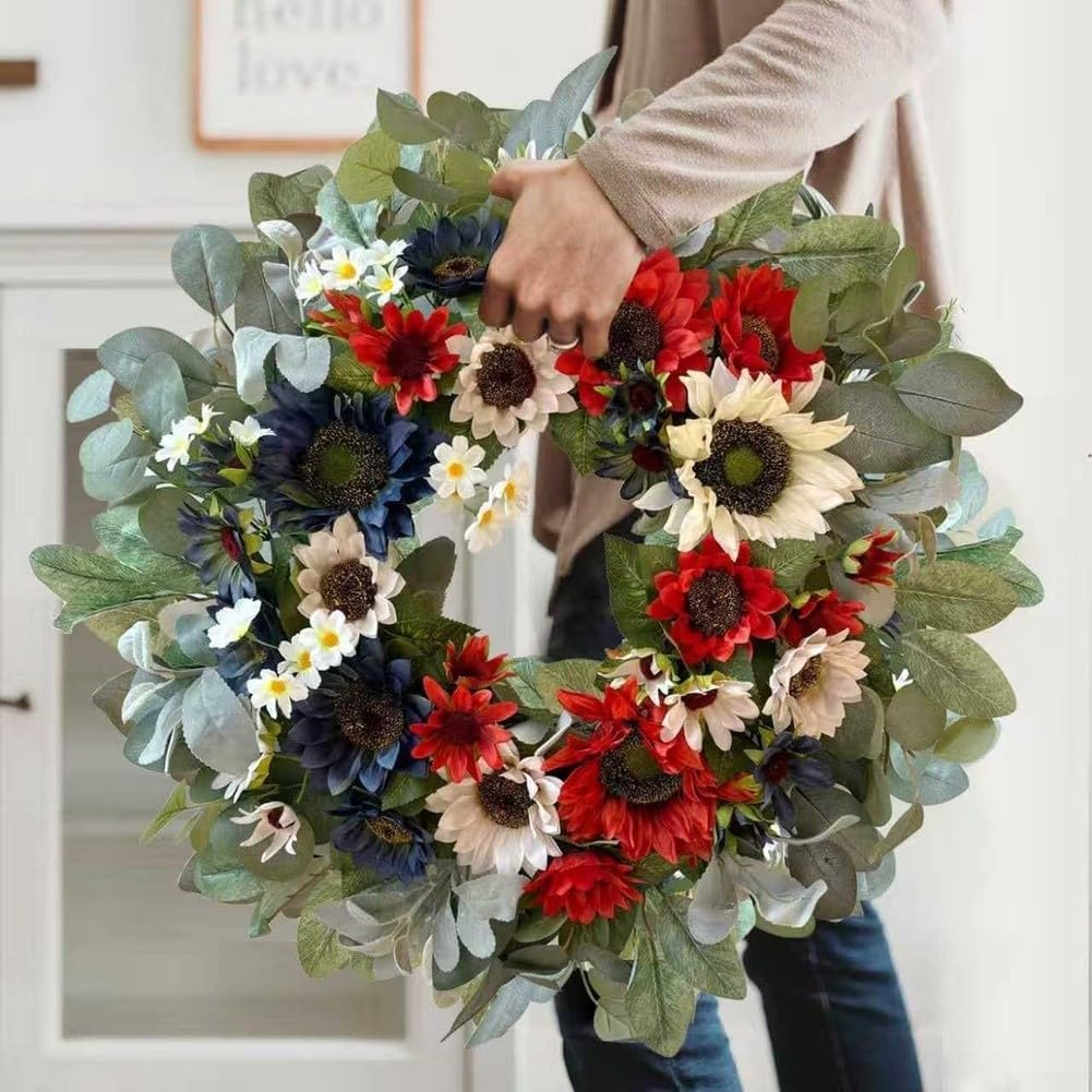 Guirlande Tournesol pour porte 45cm Tissu Guirlande Tournesol(45 Cm)