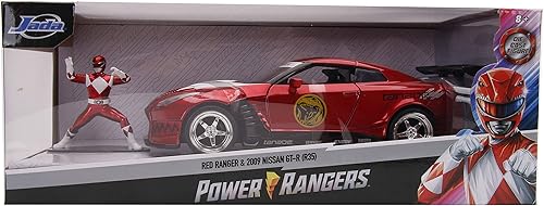 Miniatura 6 de Jada 1:24 Diecast 2009 Nissan GT-R con figura de Ranger rojo