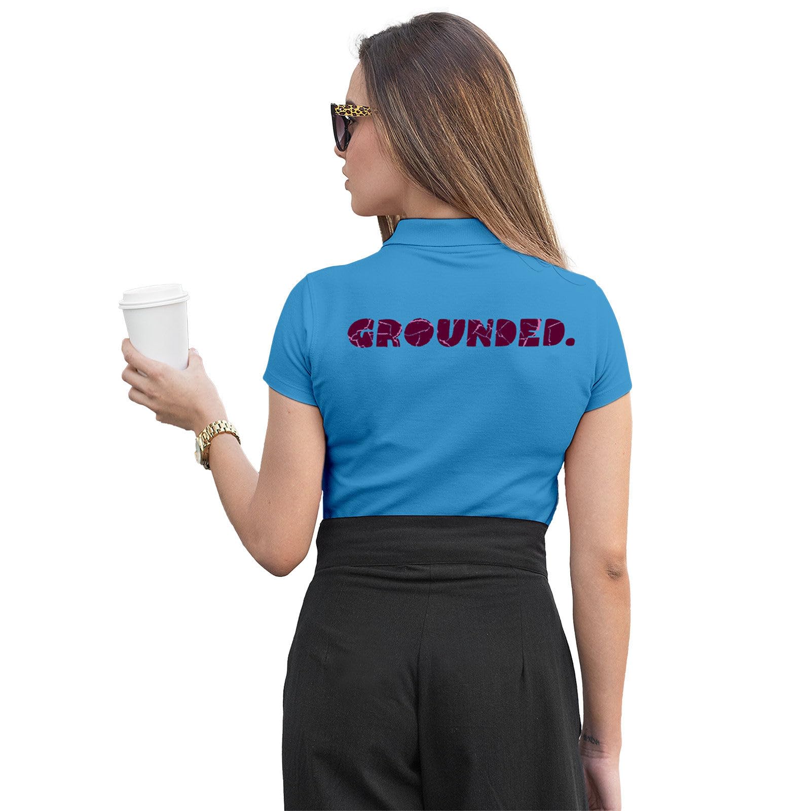 fighterhero Women's Polo T-Shirt | Cotton Rich | Globally Certified Fabric | Wrinkle-Resistant | Colors Dont Fade | Regular Fit | Grounded Design-picture-26