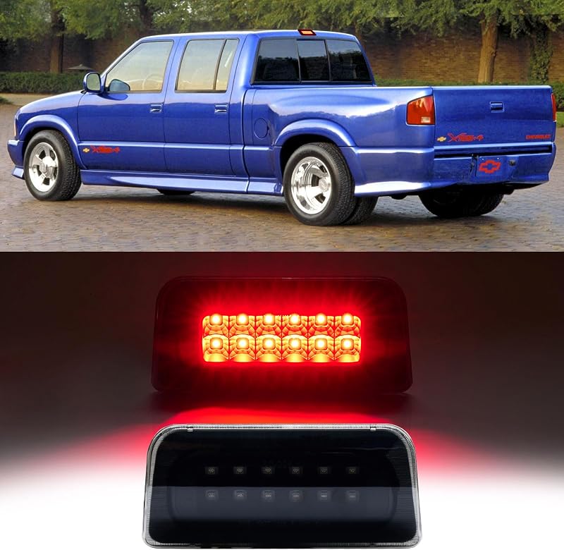 Luz de freio central traseira LED Cxdar para Chevy S10, GMC Sonoma e Isuzu Hombre – 1 unidade