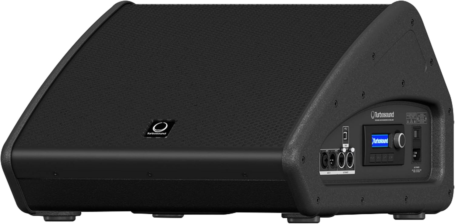 Turbosound FLASHLINE MONITORS TFX122M-AN Coaxial 1100 Watt 2 Way 12" Stage Monitor with Klark Teknik DSP Technology and ULTRANET