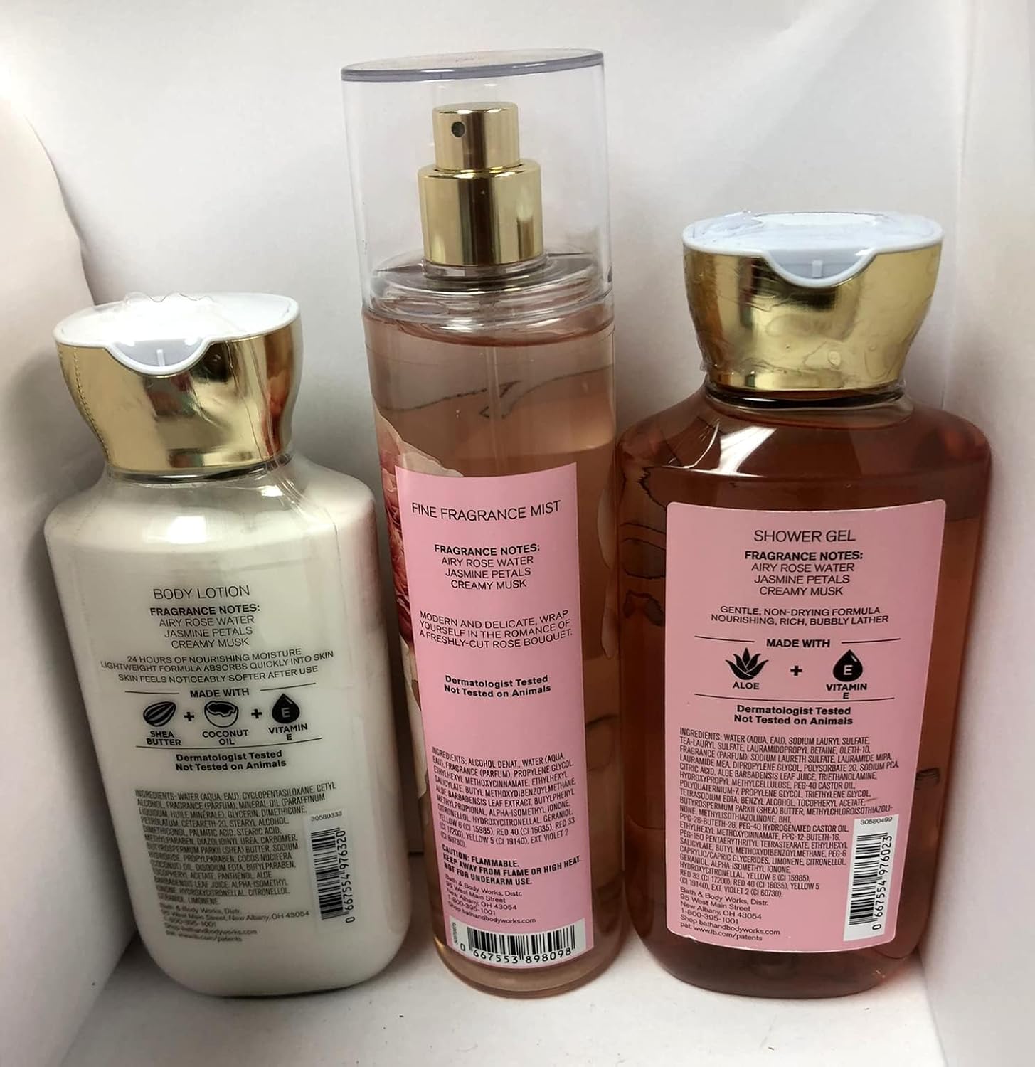 Bath and Body Works Rose Daily Trio Shower Gel, UK Ubuy
