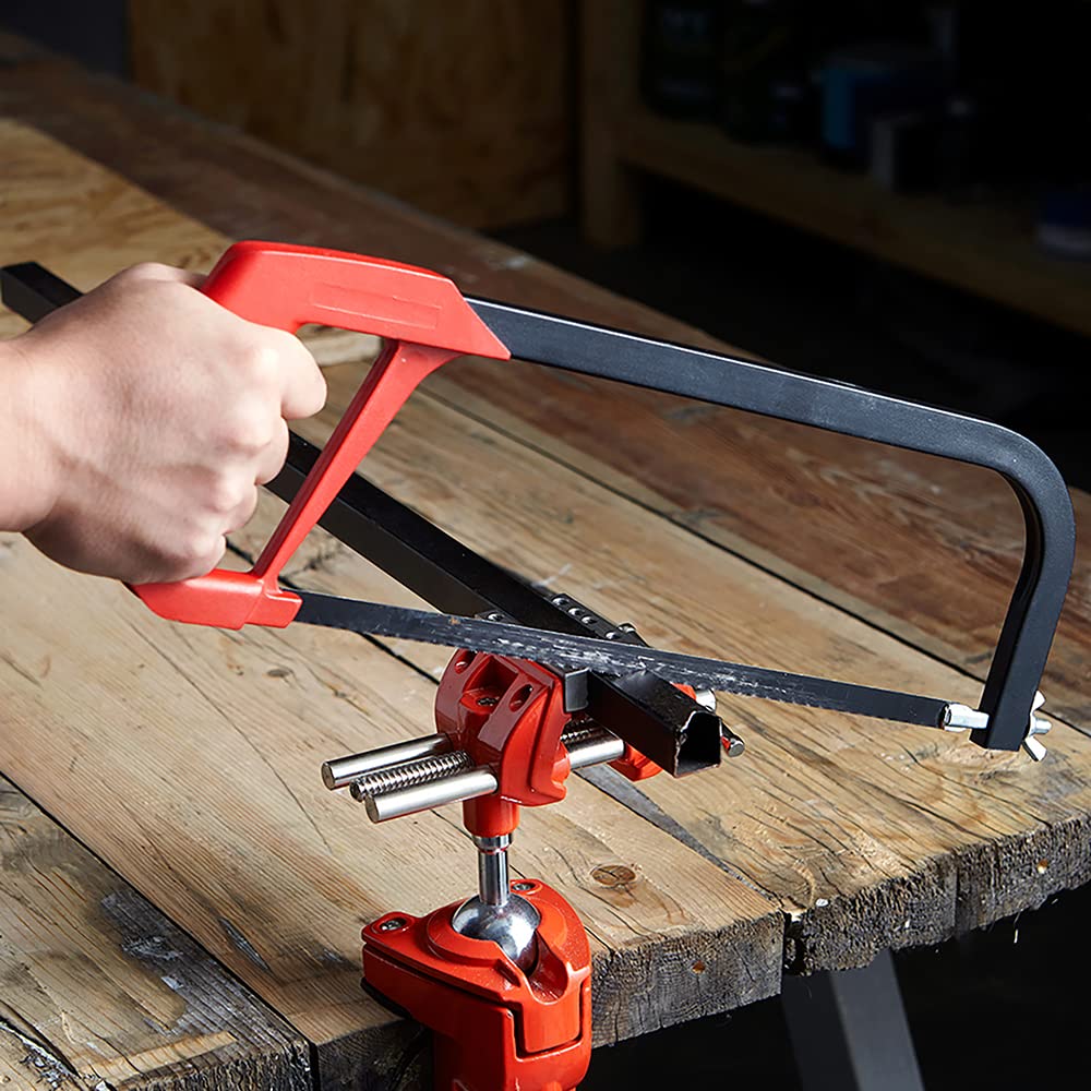 Dekton Heavy Duty Junior Hacksaw-Heavy Duty Lightweight Aluminium Frame, Black/Red, 12-Inch - Image 2