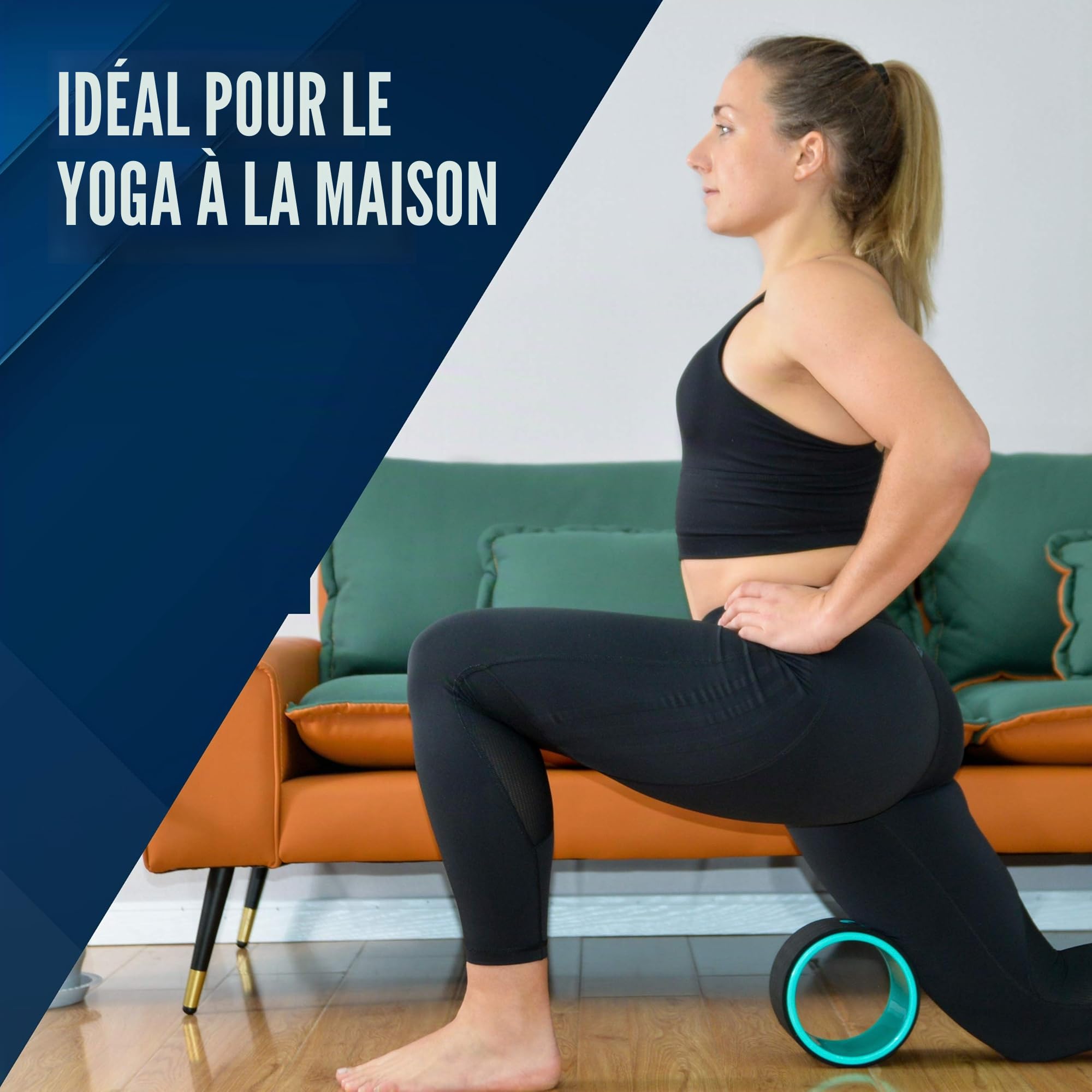 Roues de Yoga, Pack de 3 – Perdez du Poids, Retrouvez la Forme et Ayez une Belle Silhouette Grâce à Notre Pilates Wheel – Améliorez Votre Posture en Faisant du Yoga à Domicile