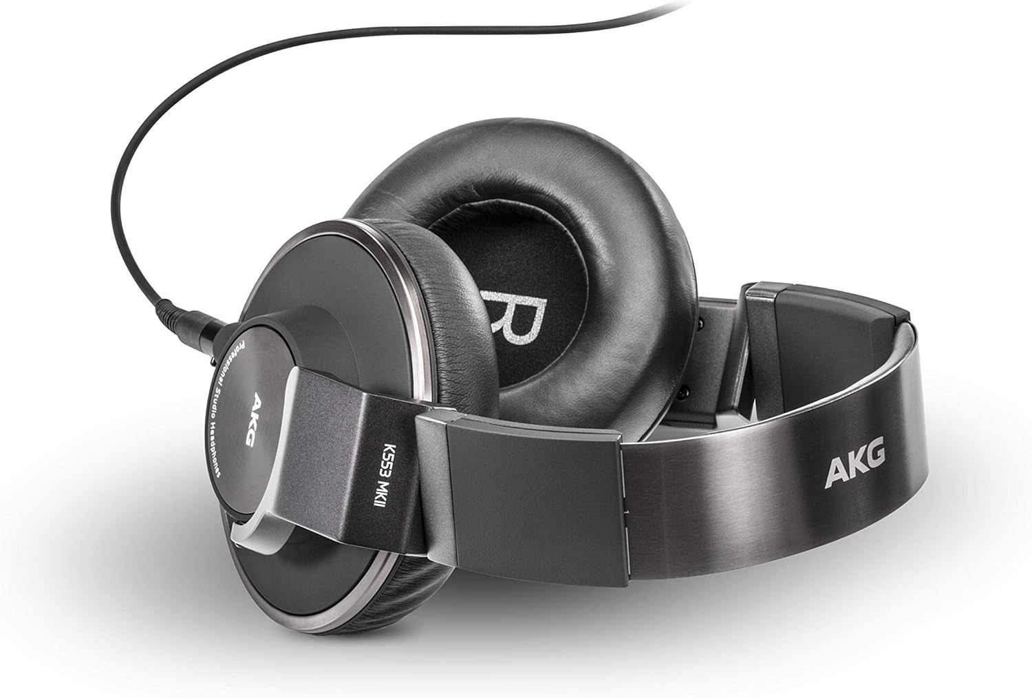 AKG Pro Audio K553 MKII Over-Ear, Closed-Back, Foldable Studio Headphones,Black (Renewed)
