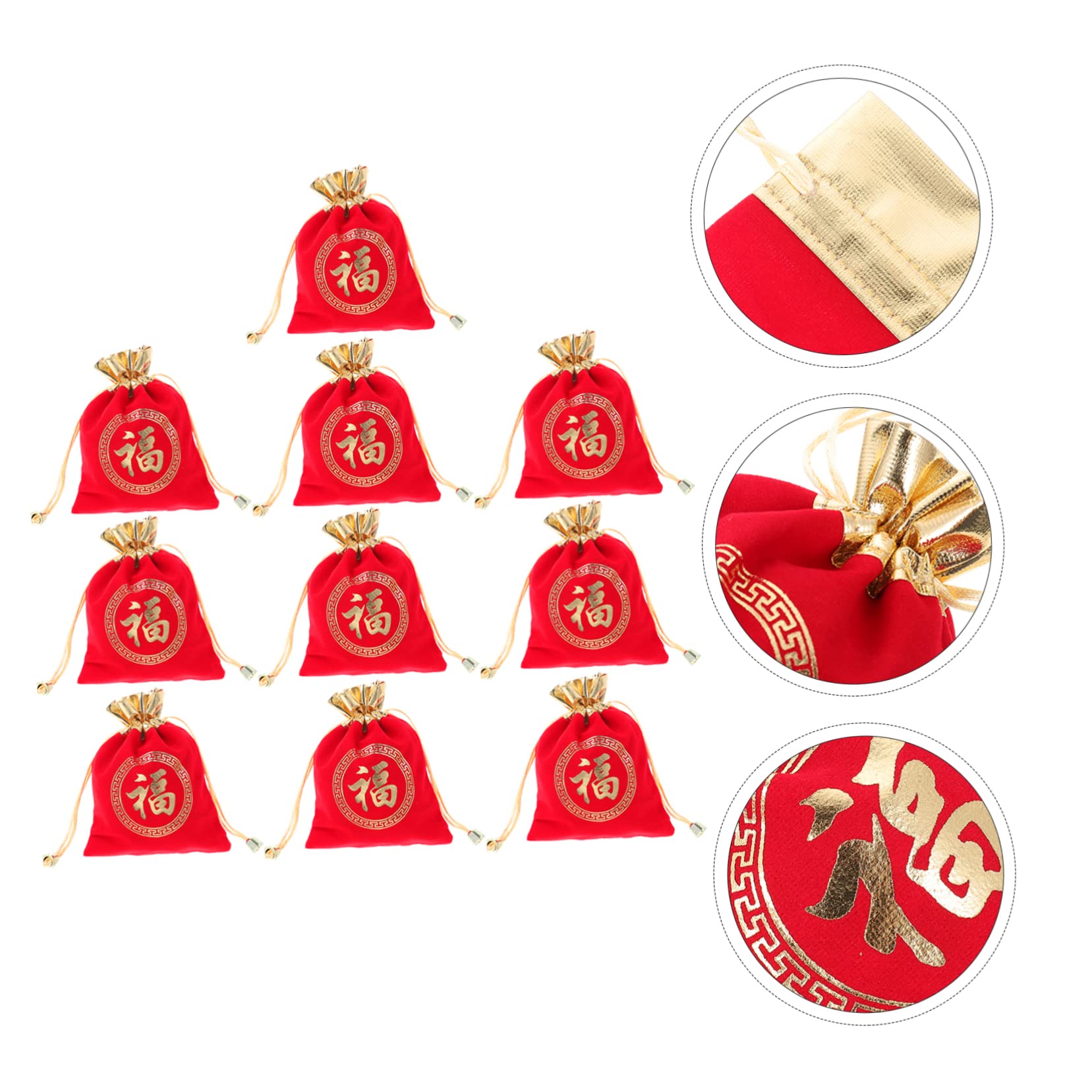 う*。様 wind and sea new year lucky bag 202 Amazon.com: Hohopeti 10pcs Flannelette Lucky Bag Brocade Bags Good