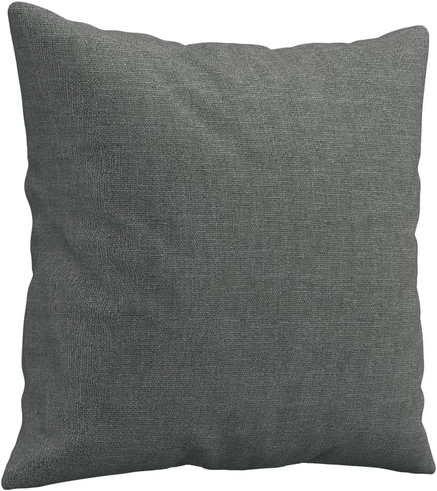 vidaXL Dark Gray Sofa Set - Modern Fabric Loveseat and Couch with Armrests, Comfy Cushions, Pillows Included for Living Room, Office