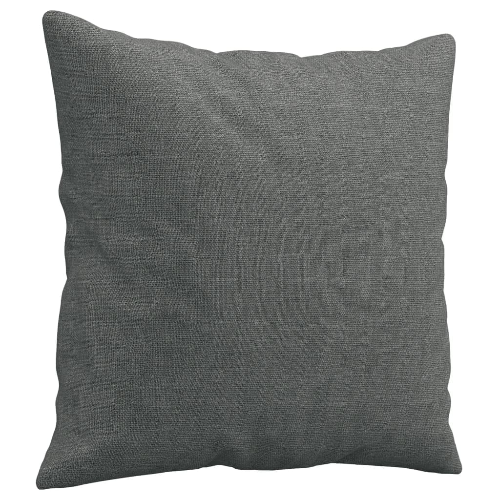 vidaXL Sofá de 2 plazas con Cojines Tela Gris Oscuro 140 cm