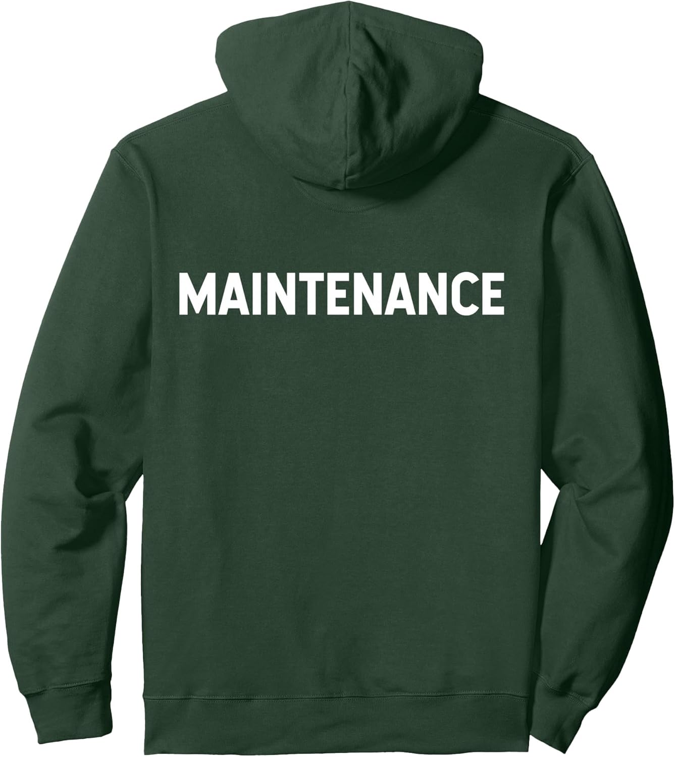 Maintenance Staff front and back print Pullover Hoodie