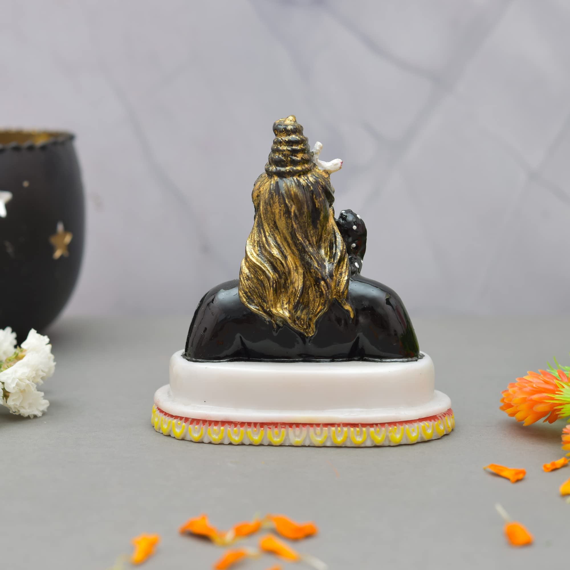 Archna Handicraft Polyresin Lord Shiva Murti for Pooja Room Murti Figurines Idol Mahadev Sculpture (4 x 3.5 Inches) - Image 3 thumbnail