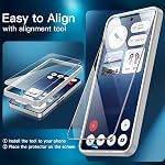 JETech Protecteur d'écran pour rien au téléphone 3a / 3a Pro, Film en verre trempé avec outil d'installation facile, HD Dégagez. 3-Pack