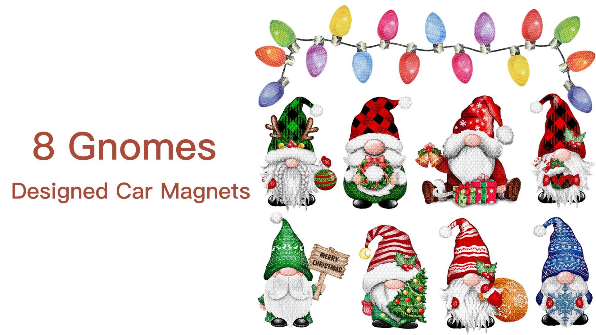 Set de Imanes Navideños Reflectivos para Auto 30 Pzas miniatura 7
