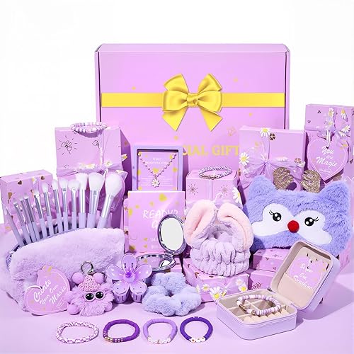 Regalos de moda para adolescentes, regalos de Navidad para adolescentes y adolescentes, 9 regalos de cumpleaños envueltos, 11 unidades, con tareas